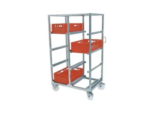 Storey cart for plastic crates