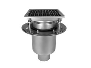 Double drain with vertical exits